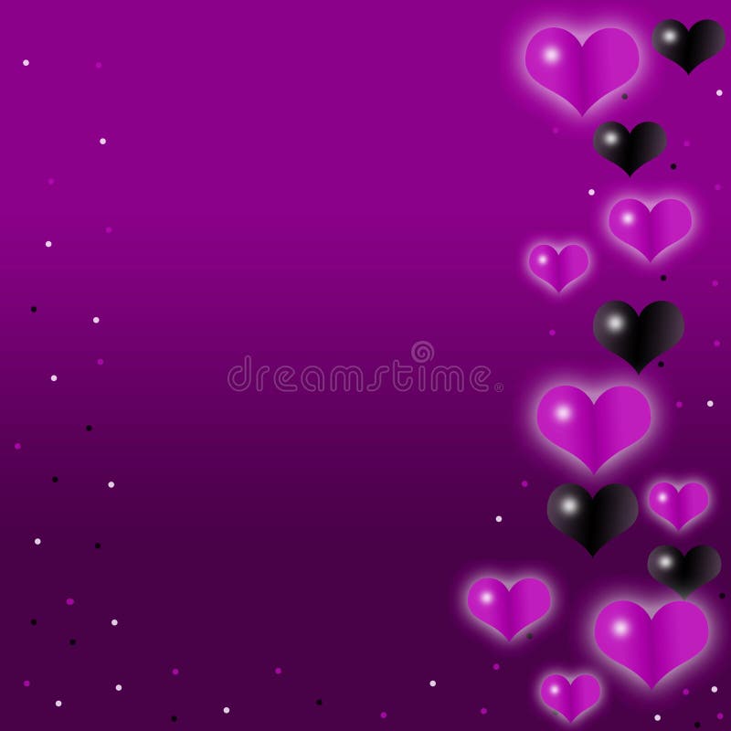 cute purple heart background 0057