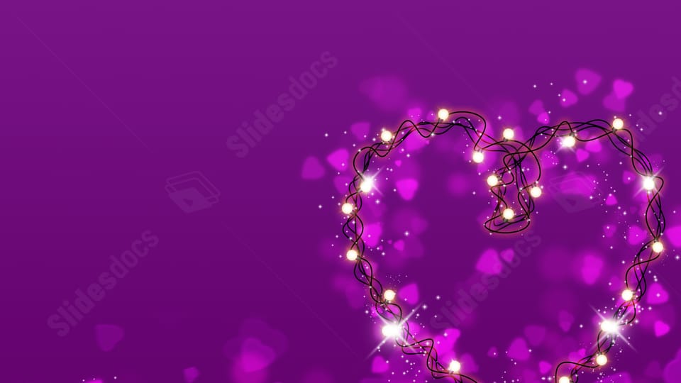 cute purple heart background 0058