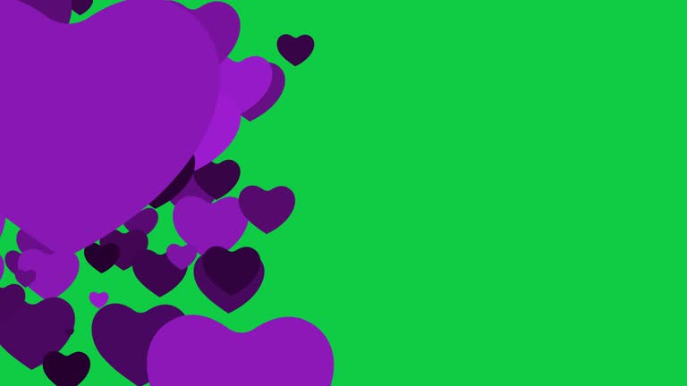 cute purple heart background 0059