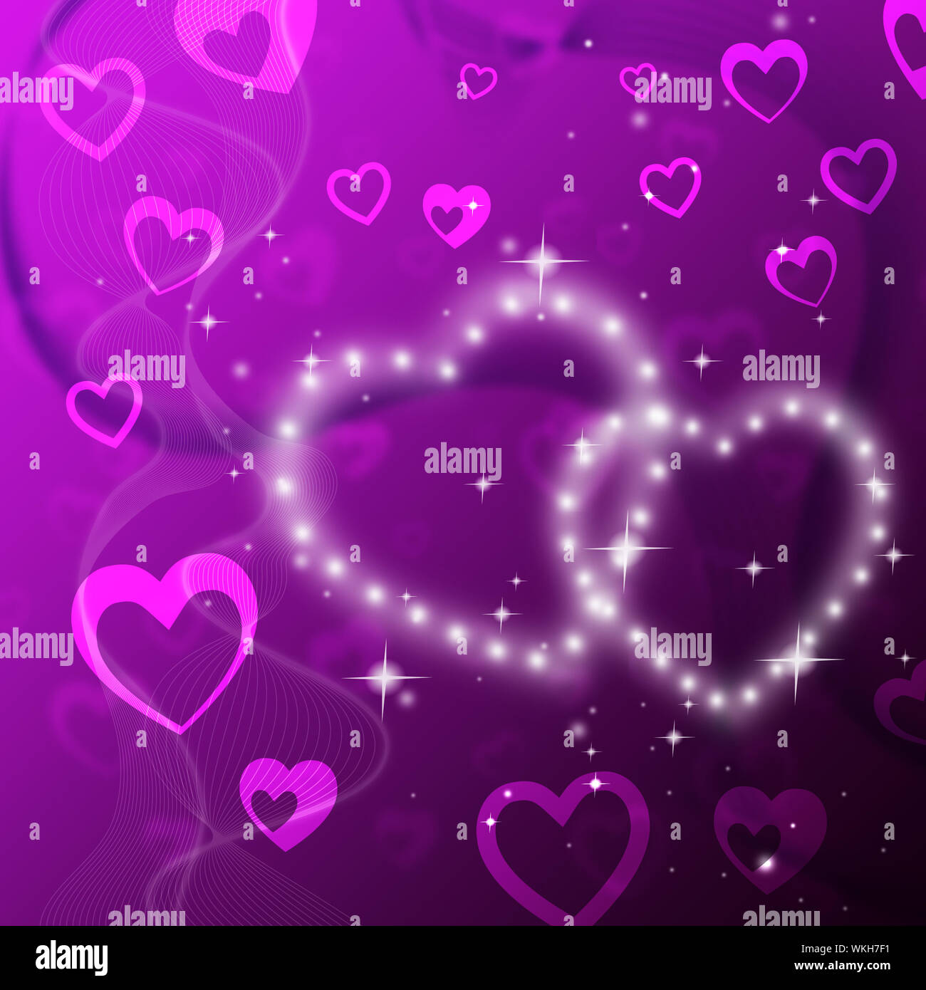 cute purple heart background 0072