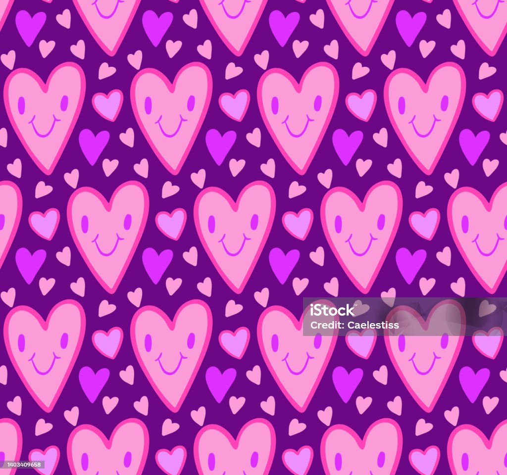 cute purple heart background 0080