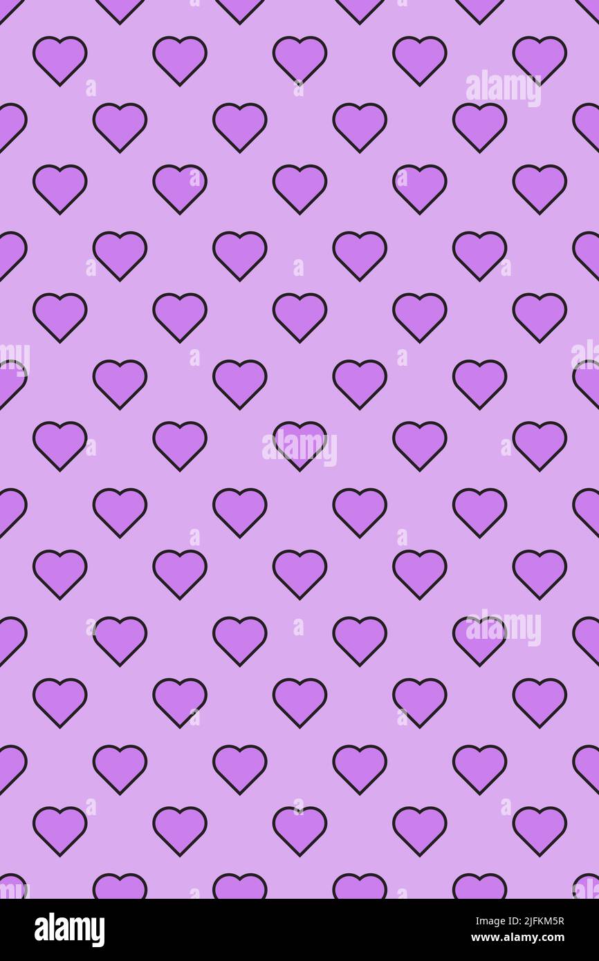 cute purple heart background 0082