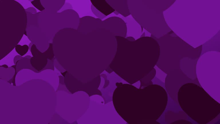 cute purple heart background 0086