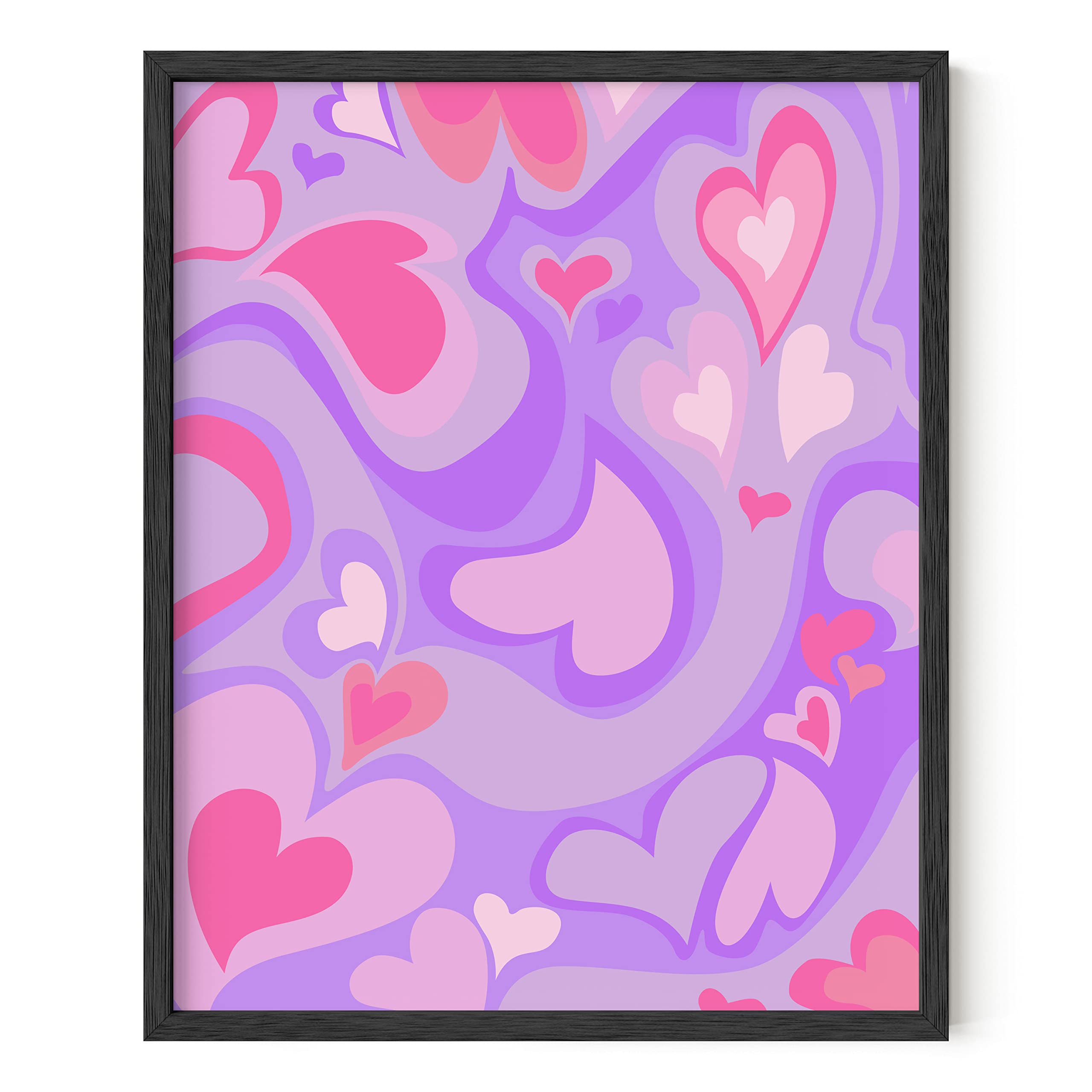 cute purple heart background 0087