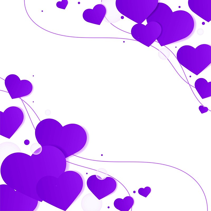 cute purple heart background 0096