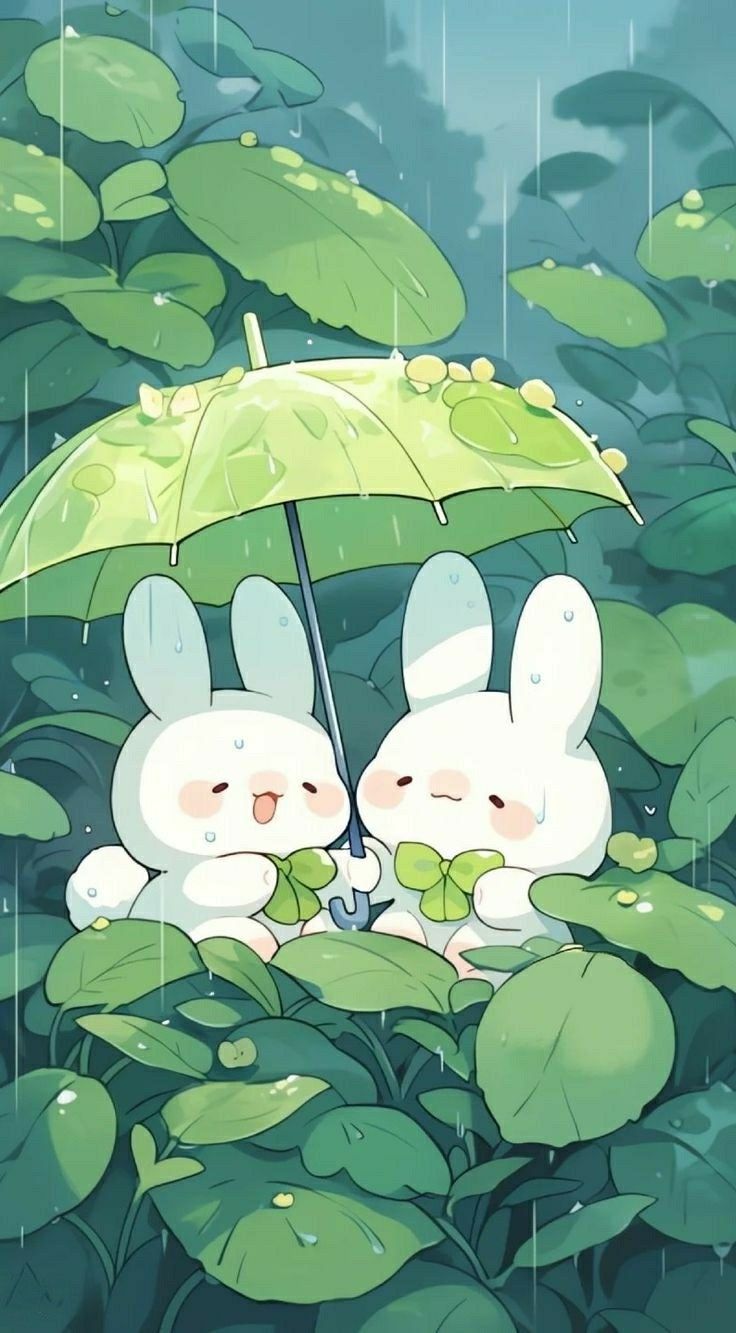 cute rabbit background