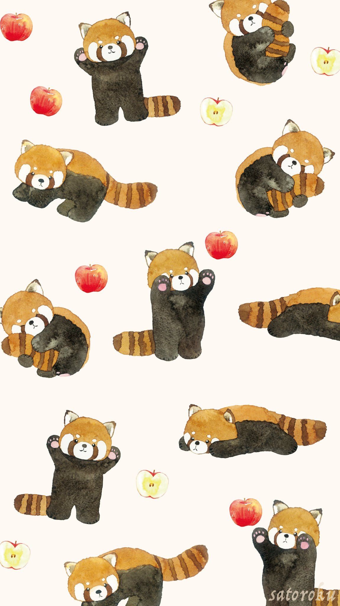 cute red panda backgrounds 0030