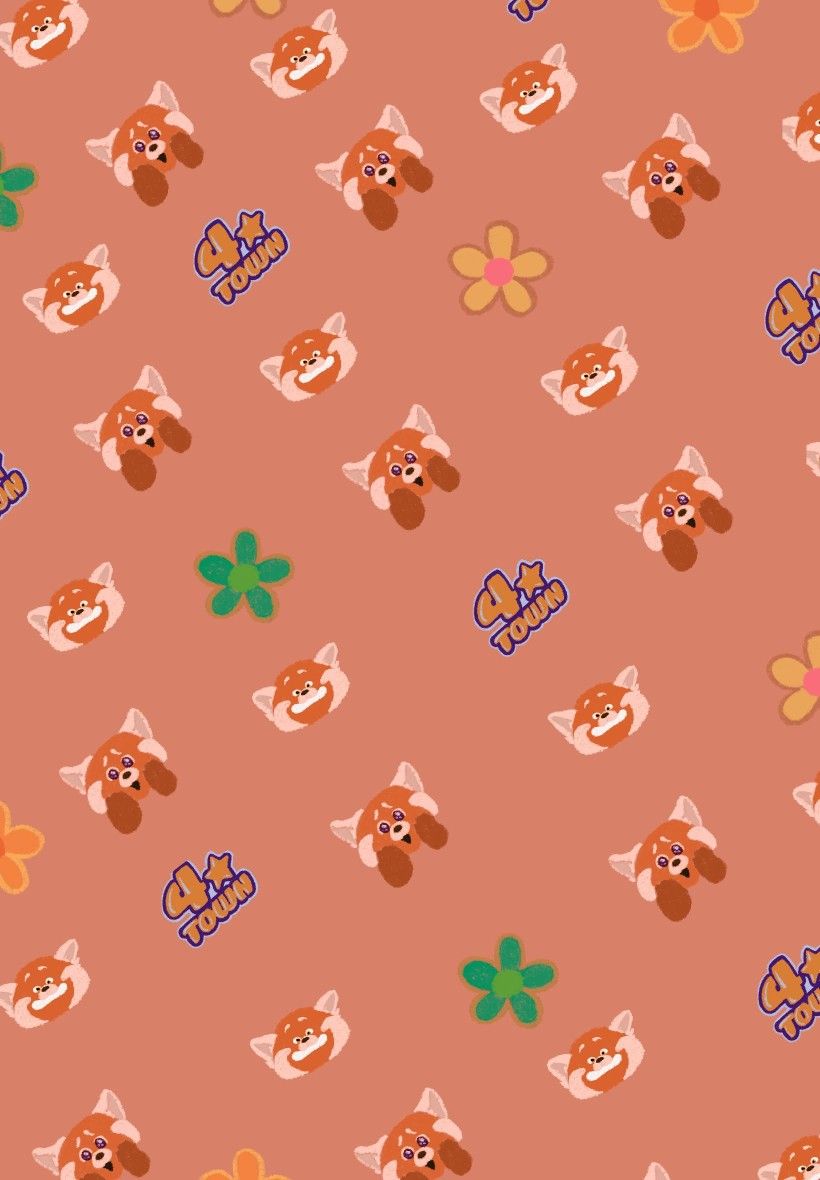 cute red panda backgrounds 0089