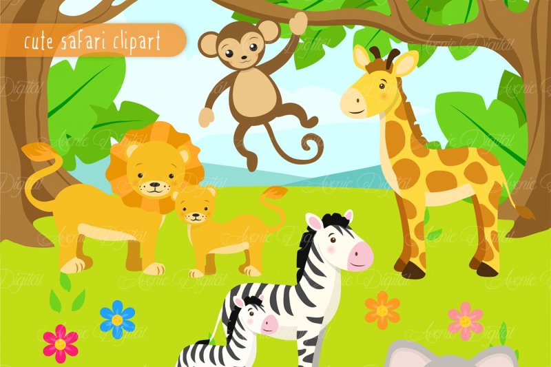 cute safari backgrounds 0064