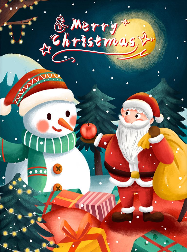 cute Santa backgrounds 0020