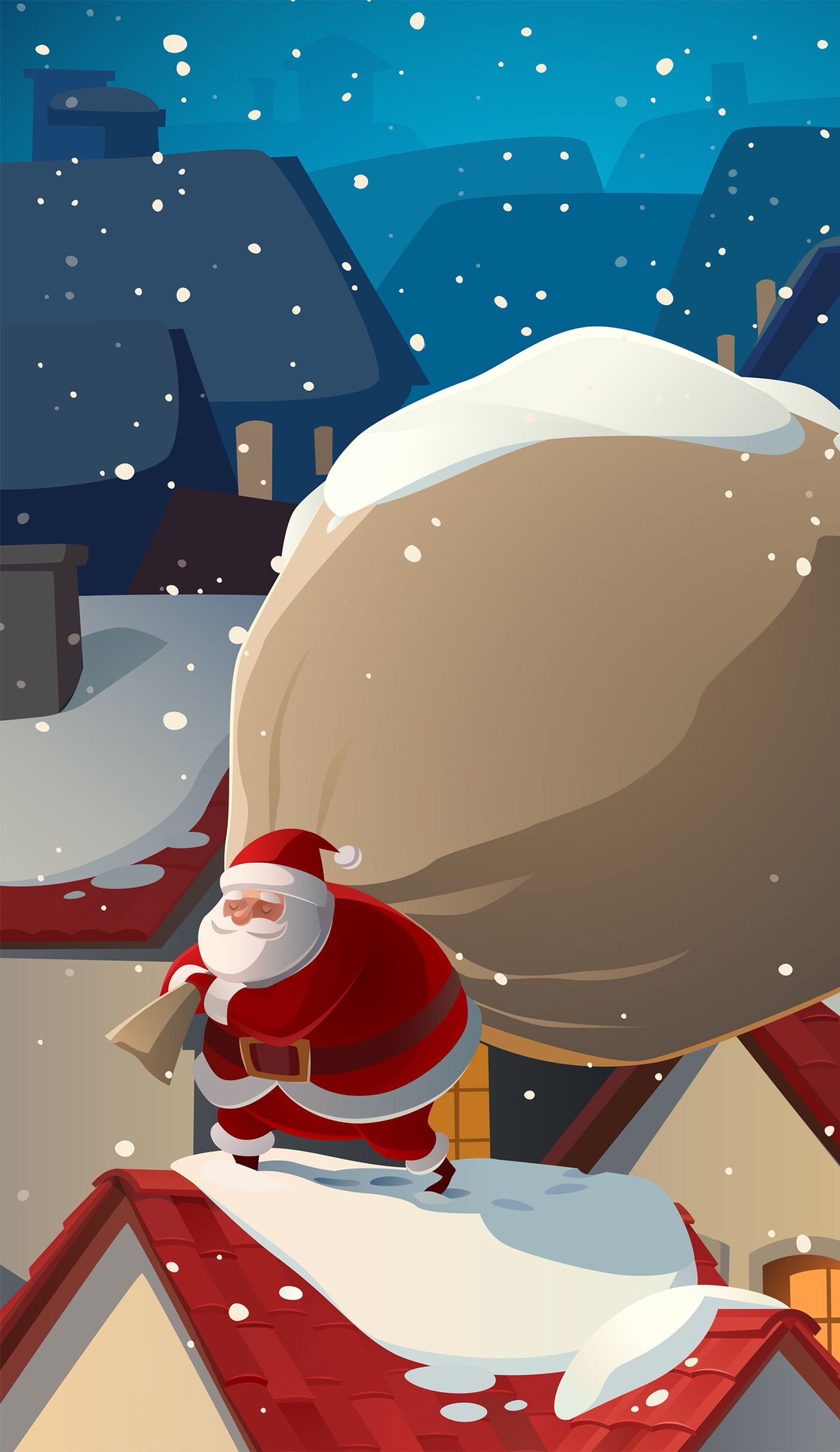 cute Santa backgrounds 0044