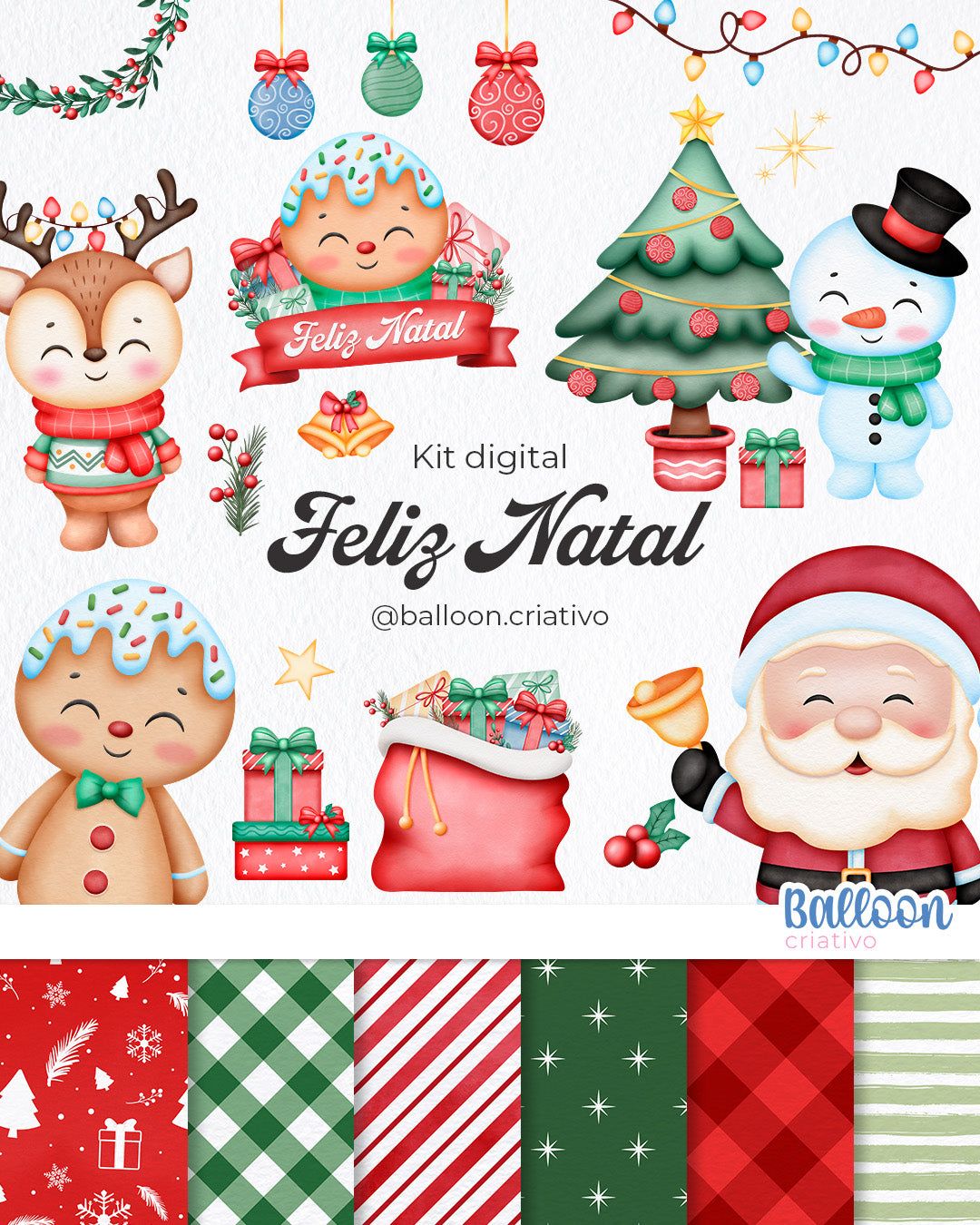 cute Santa backgrounds 0083