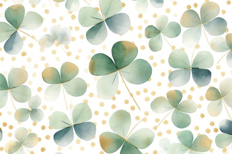 cute shamrock background 0010