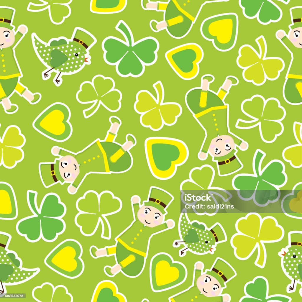 cute shamrock background 0023