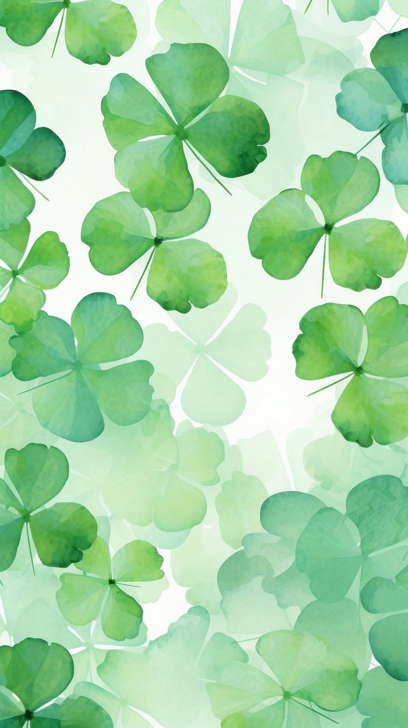 cute shamrock background 0025