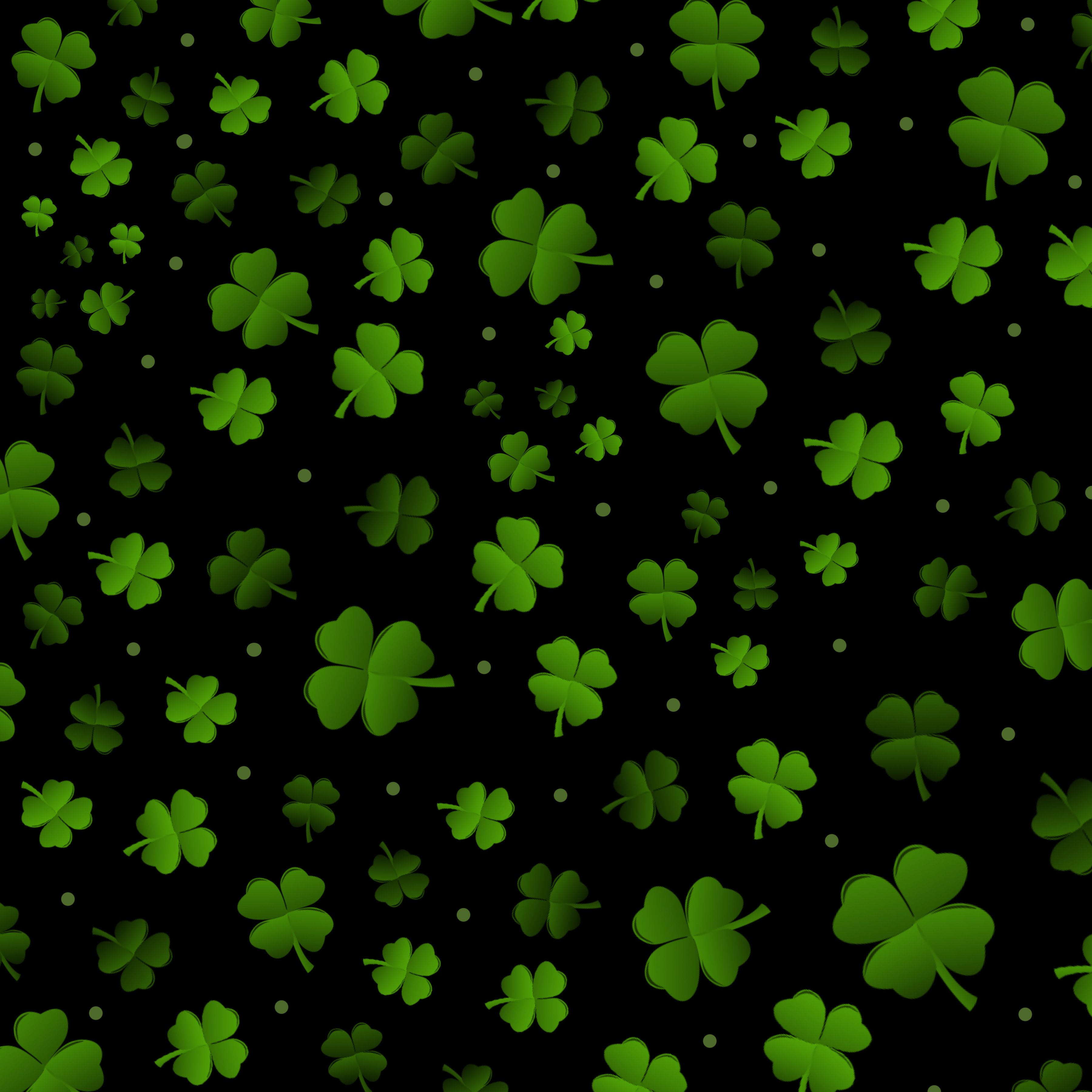 cute shamrock background 0030