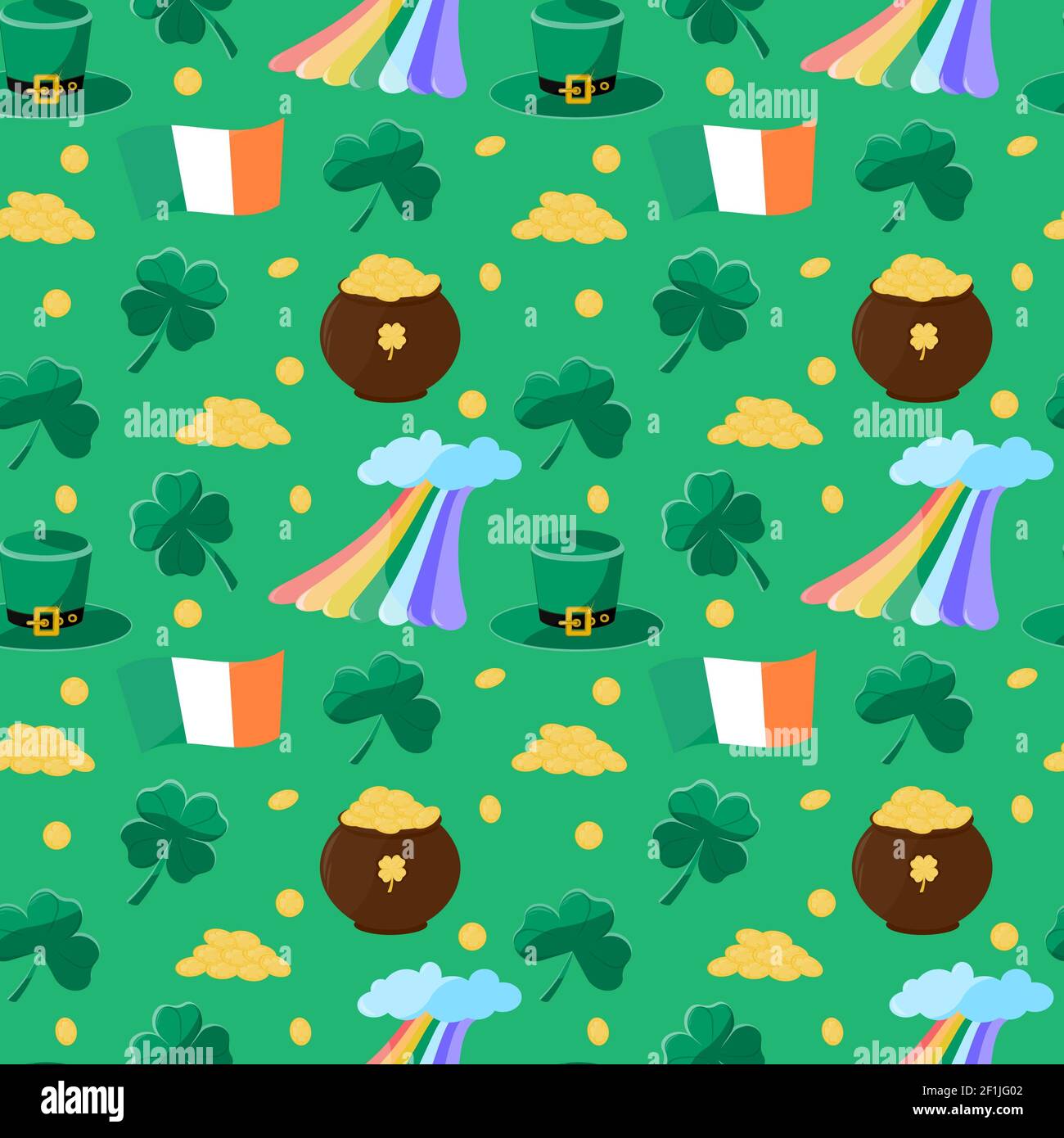 cute shamrock background 0033