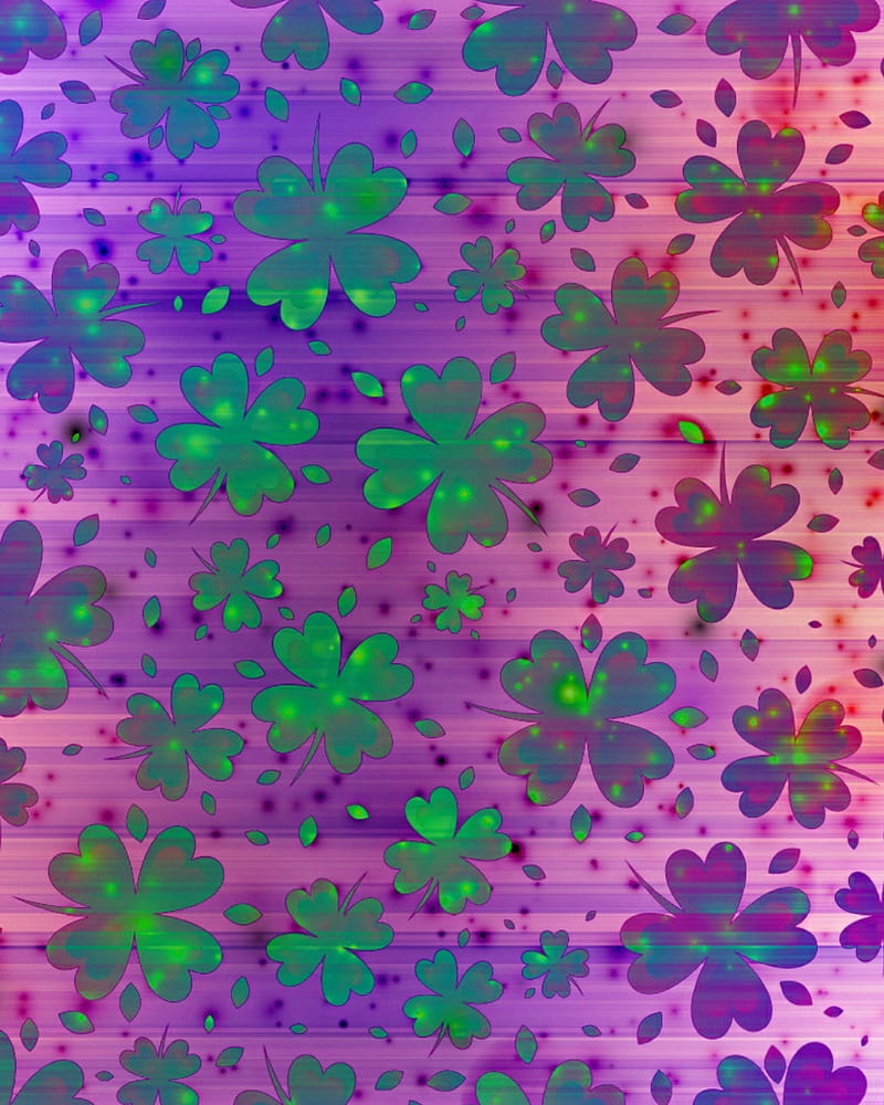 cute shamrock background 0034