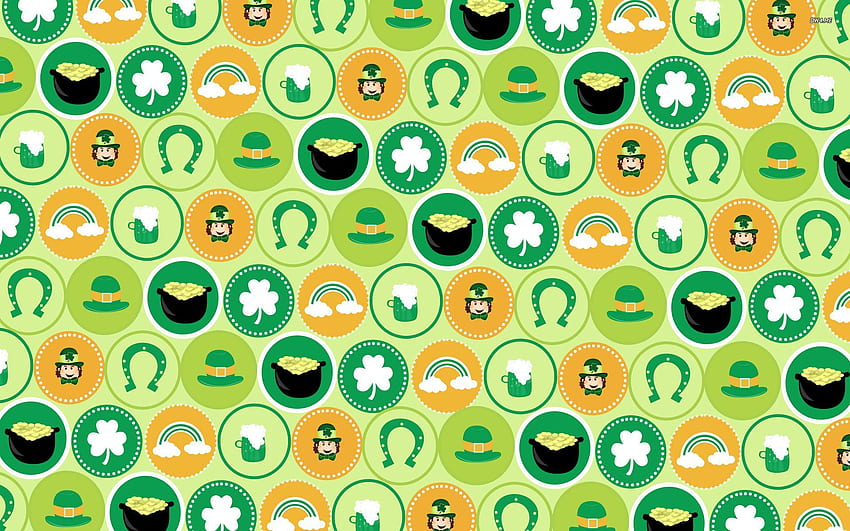 cute shamrock background 0037