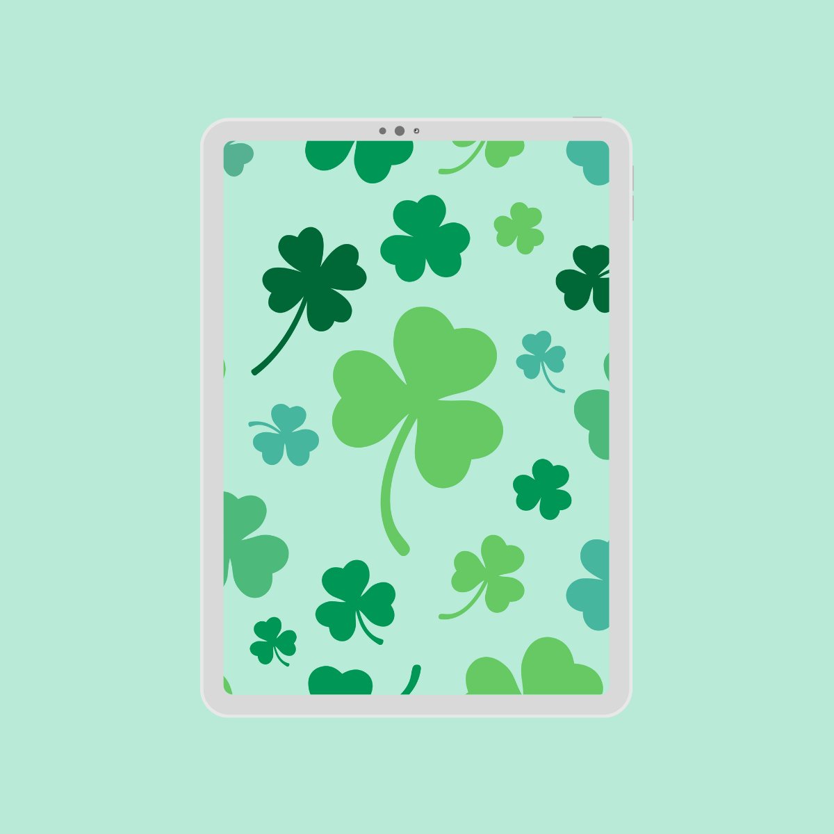 cute shamrock background 0039