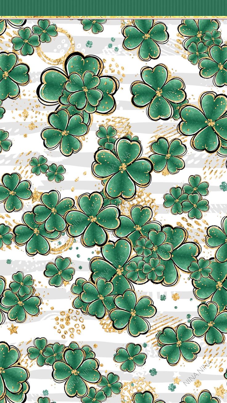 cute shamrock background 0046