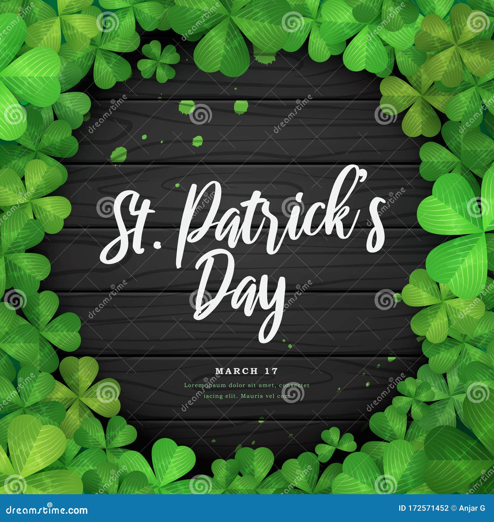 cute shamrock background 0061