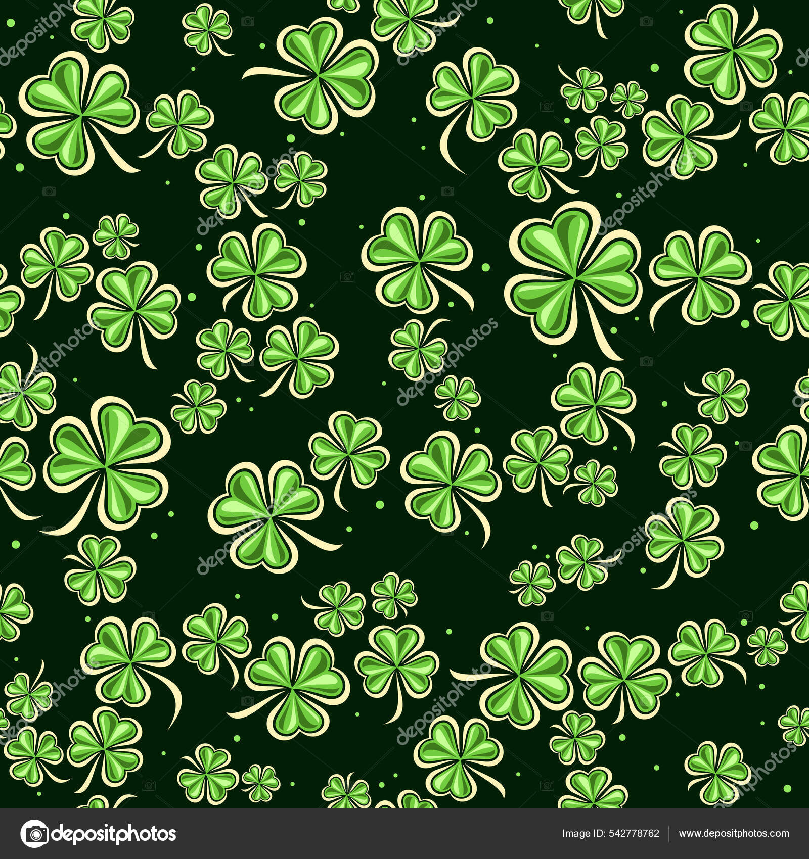 cute shamrock background 0069