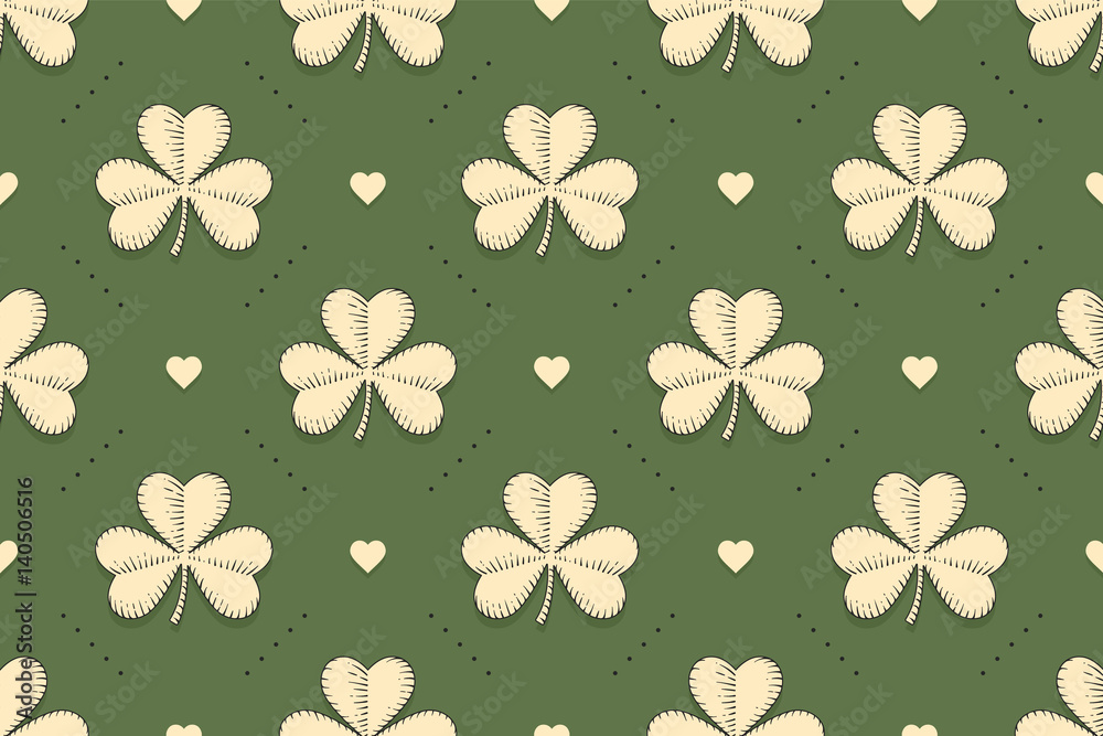 cute shamrock background 0087