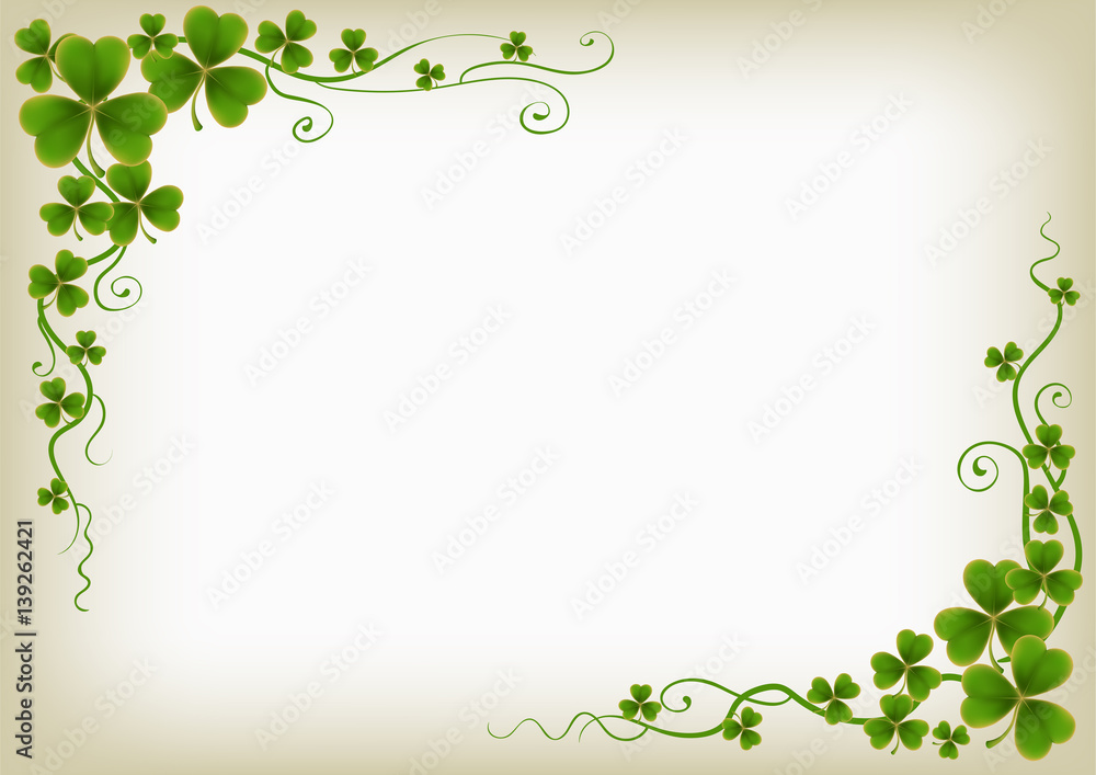 cute shamrock background 0094