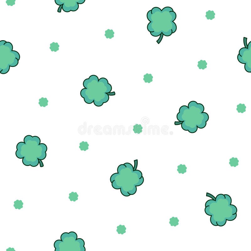 cute shamrock background 0098