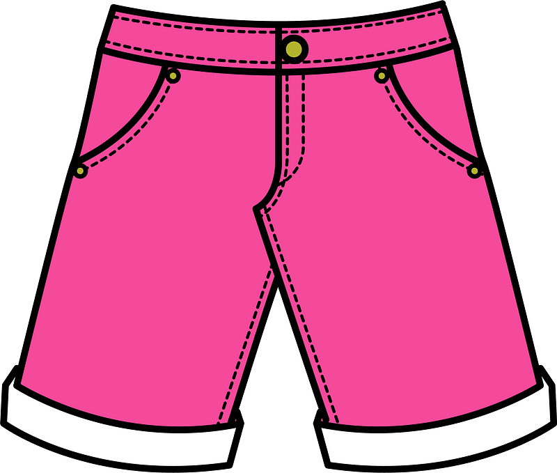 cute shorts transparent background 0055