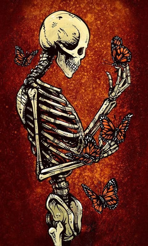 cute skeleton backgrounds 0069