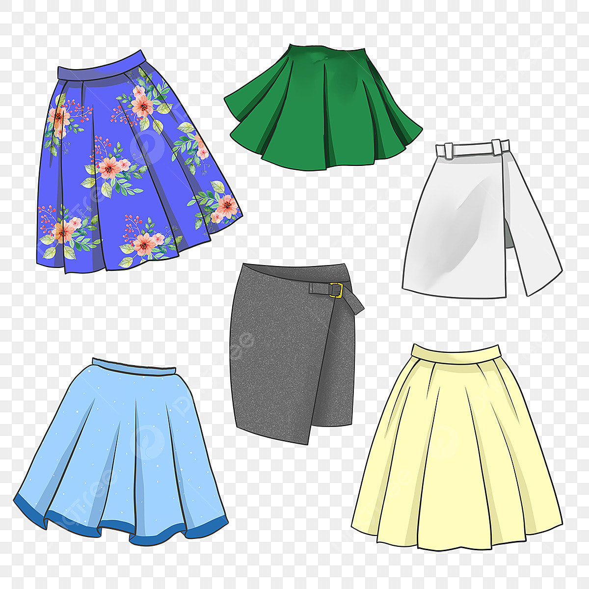 cute skirt transparent background 0017