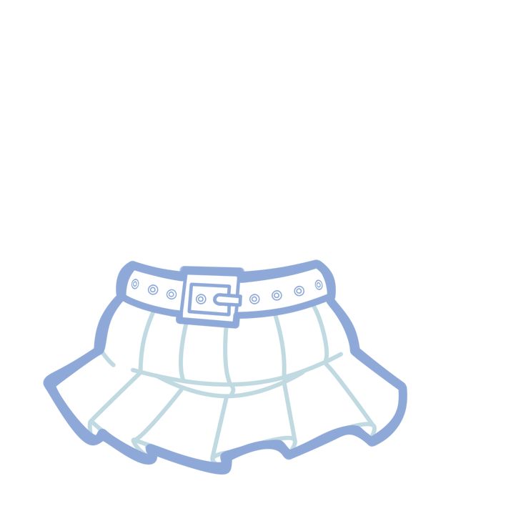 cute skirt transparent background 0091