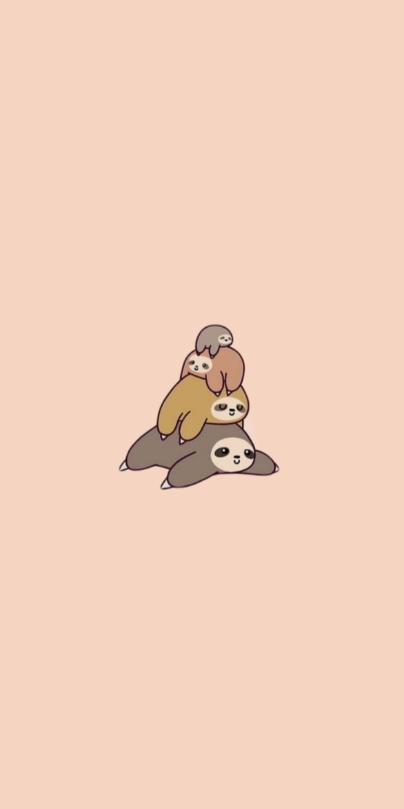 cute sloth themed wallpapers