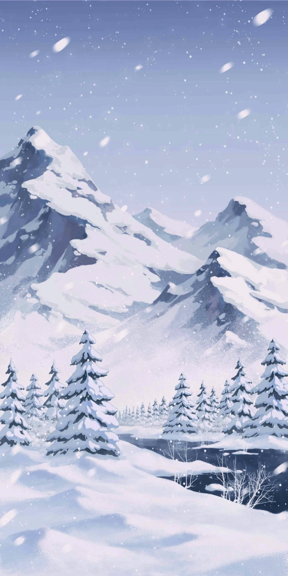 cute snow background 0015