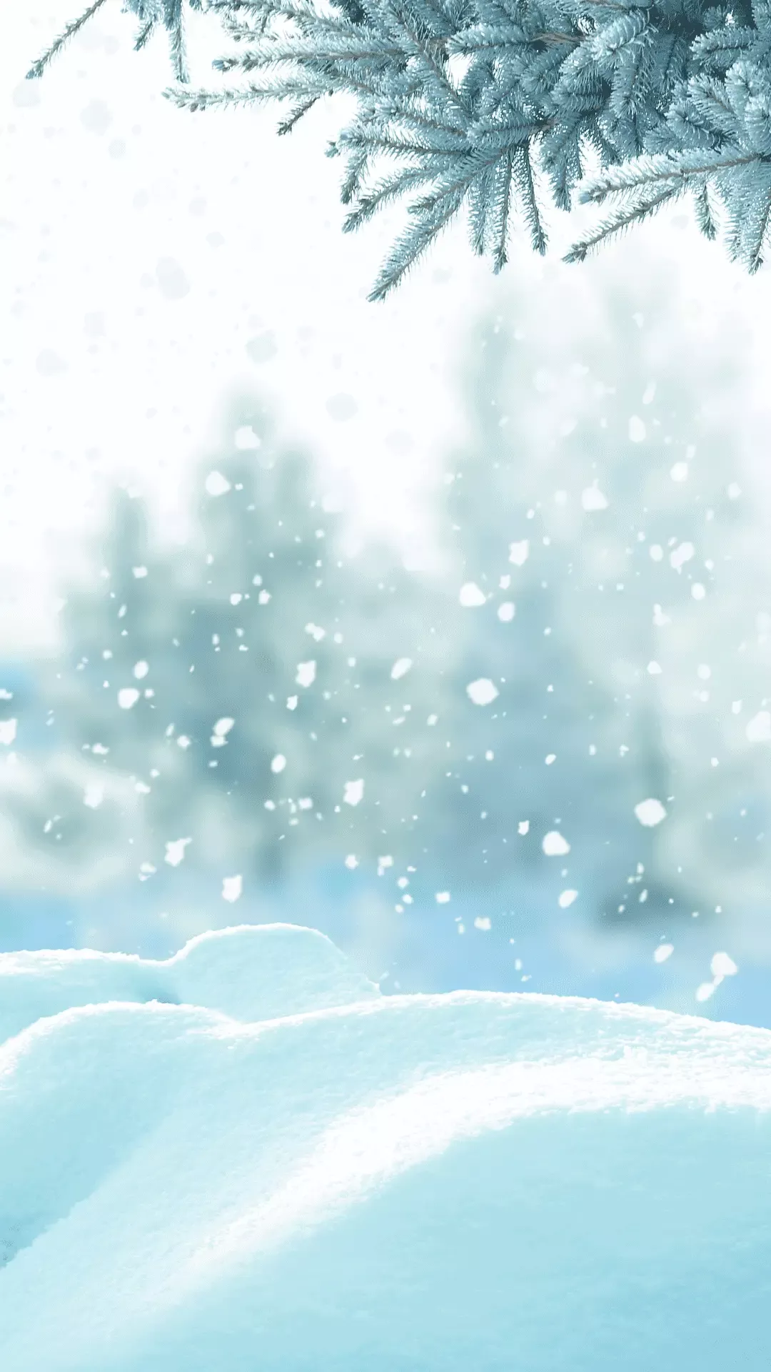 cute snow scenery for devices