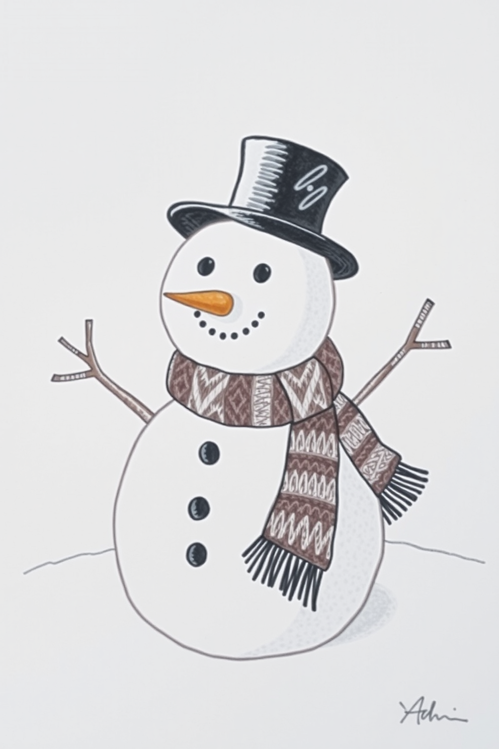 cute snowman backgrounds 0025