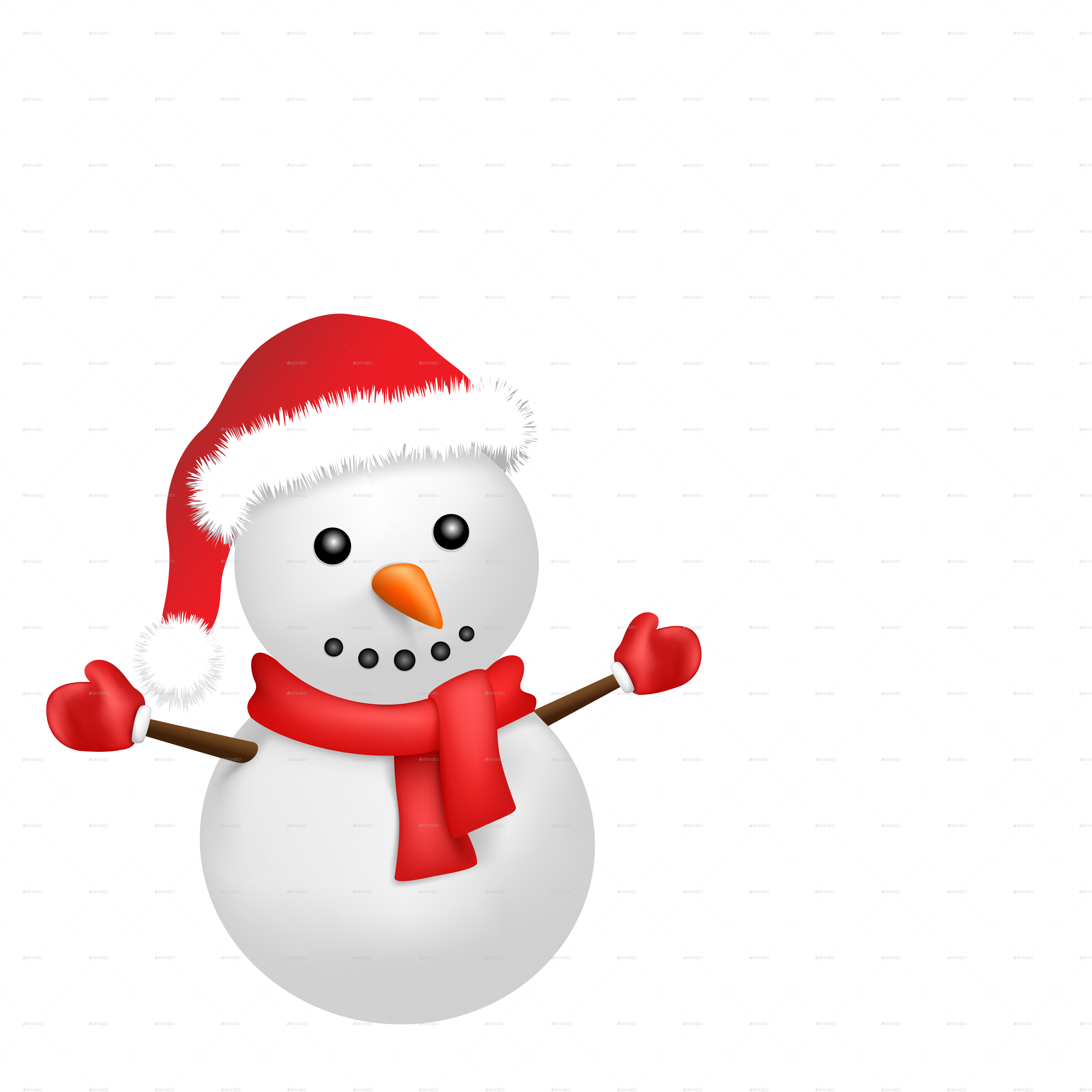 cute snowman transparent background 0014