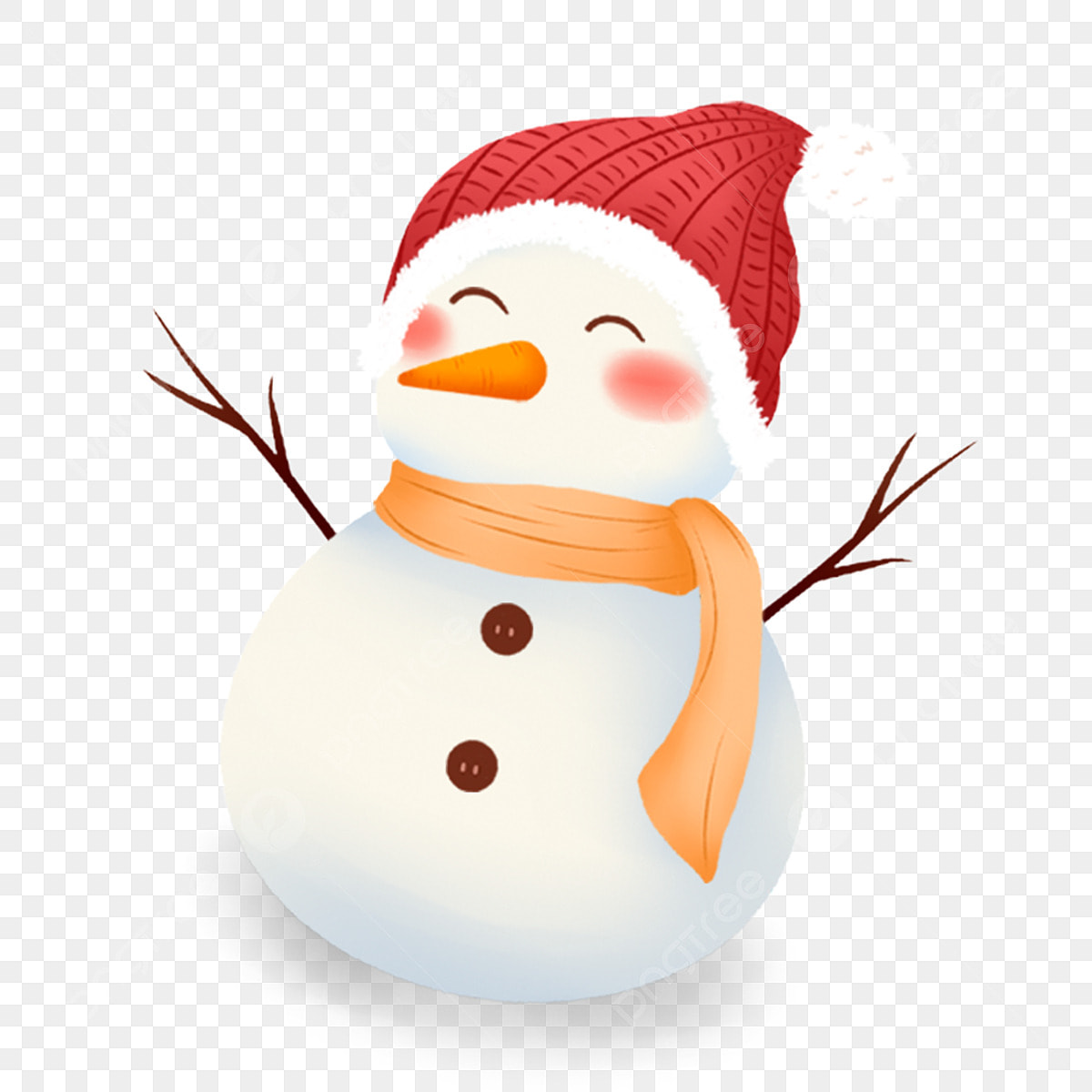 cute snowman transparent background 0017