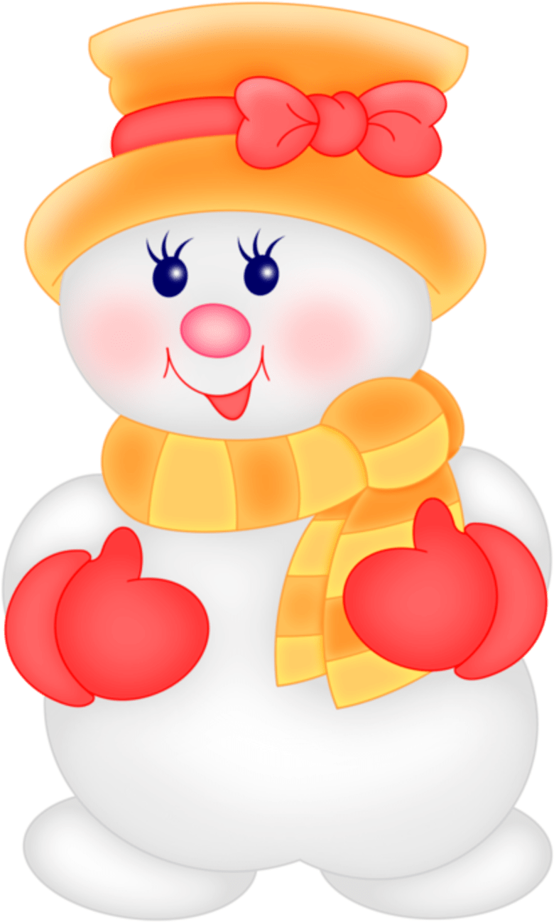 cute snowman transparent background 0019