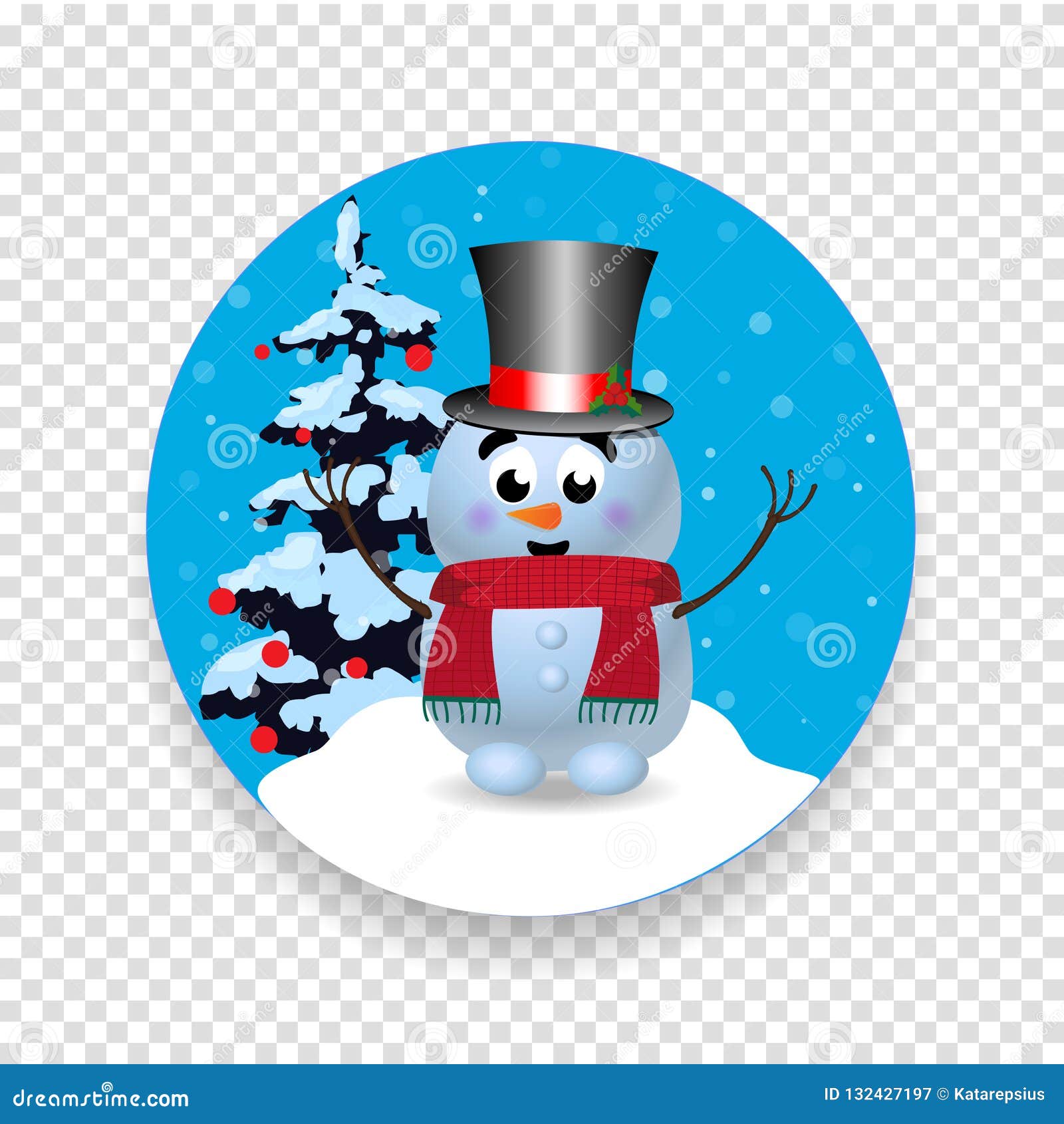 cute snowman transparent background 0020