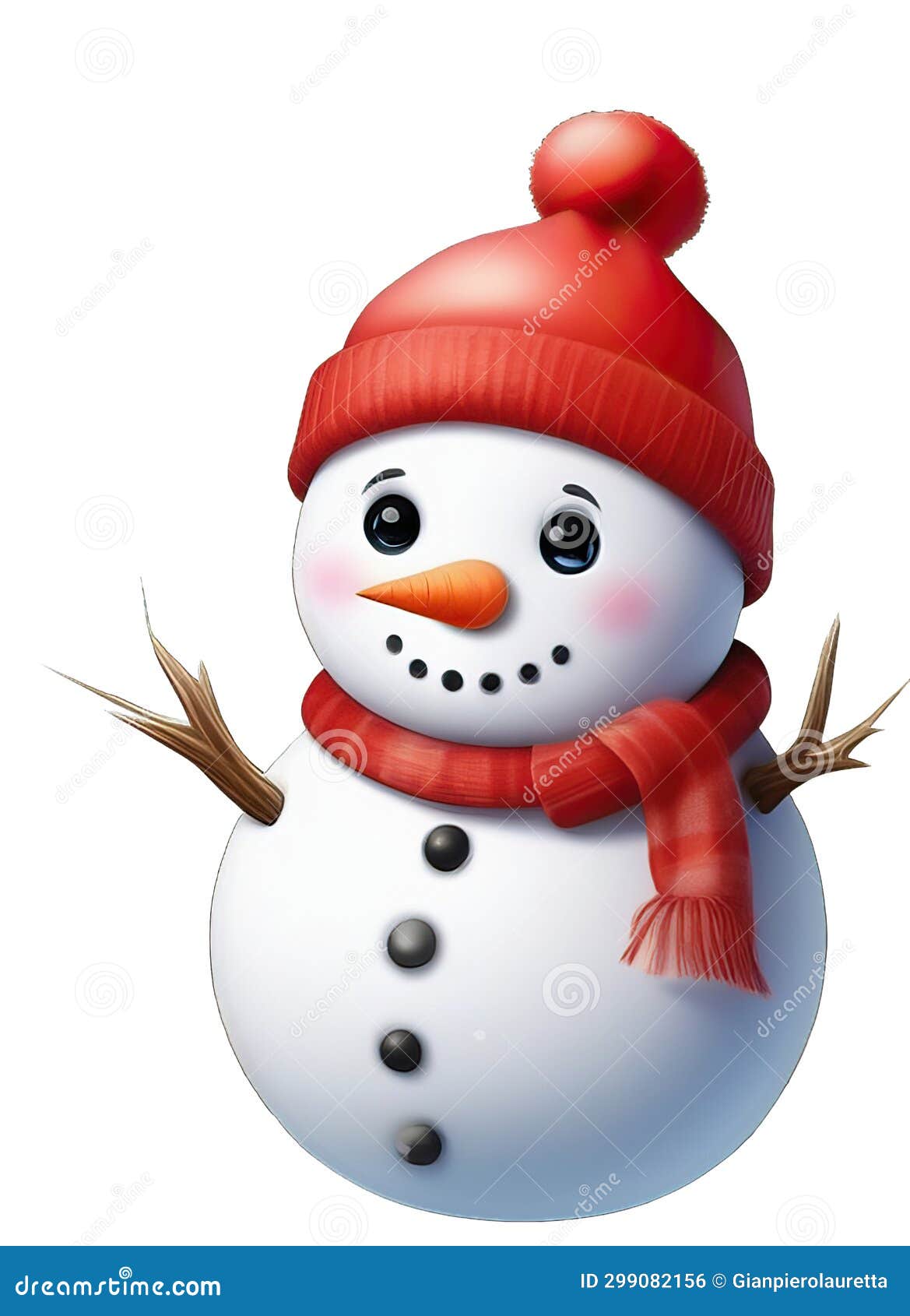 cute snowman transparent background 0023