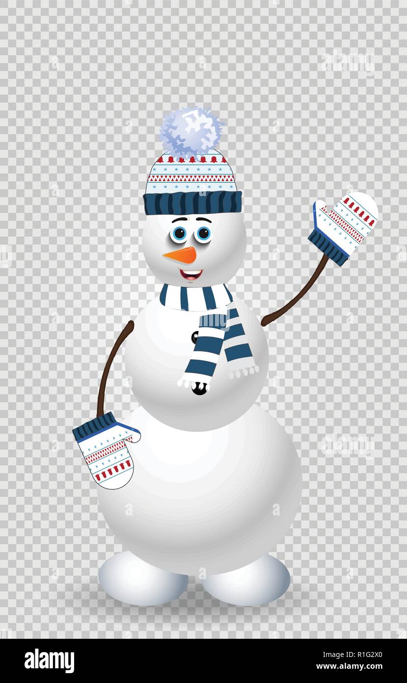 cute snowman transparent background 0027