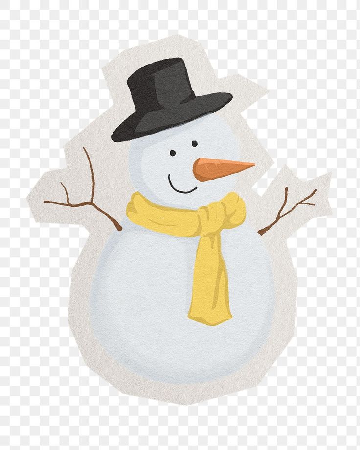 cute snowman transparent background 0031