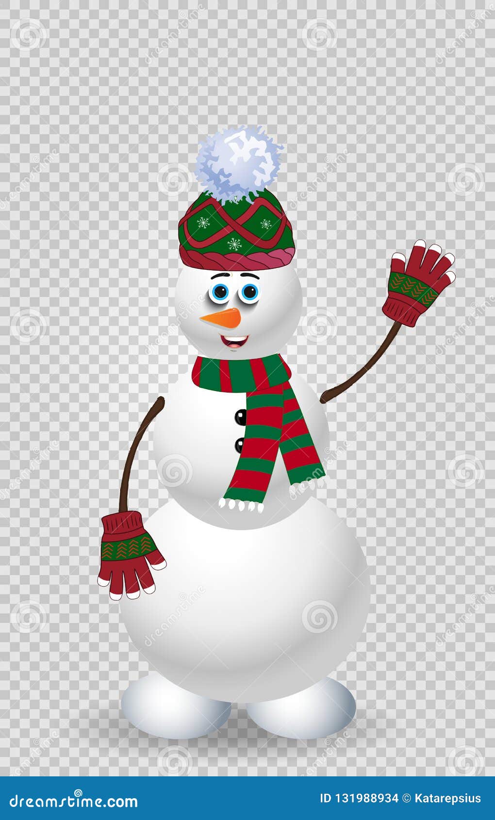 cute snowman transparent background 0032