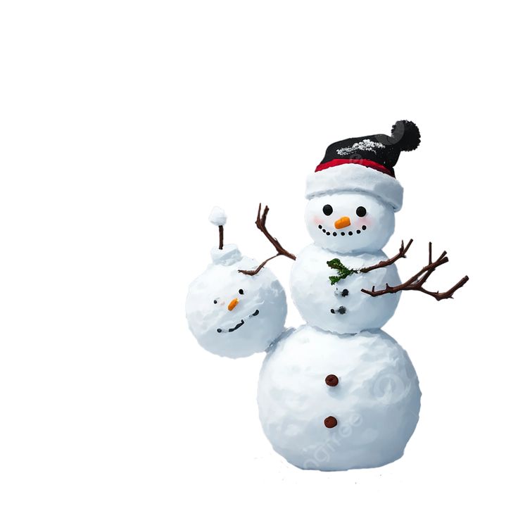 cute snowman transparent background 0036