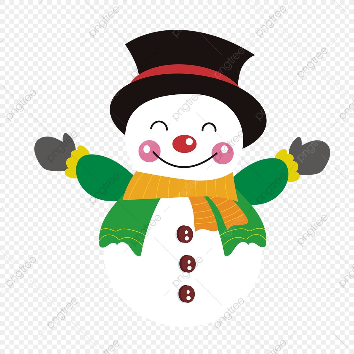 cute snowman transparent background 0044