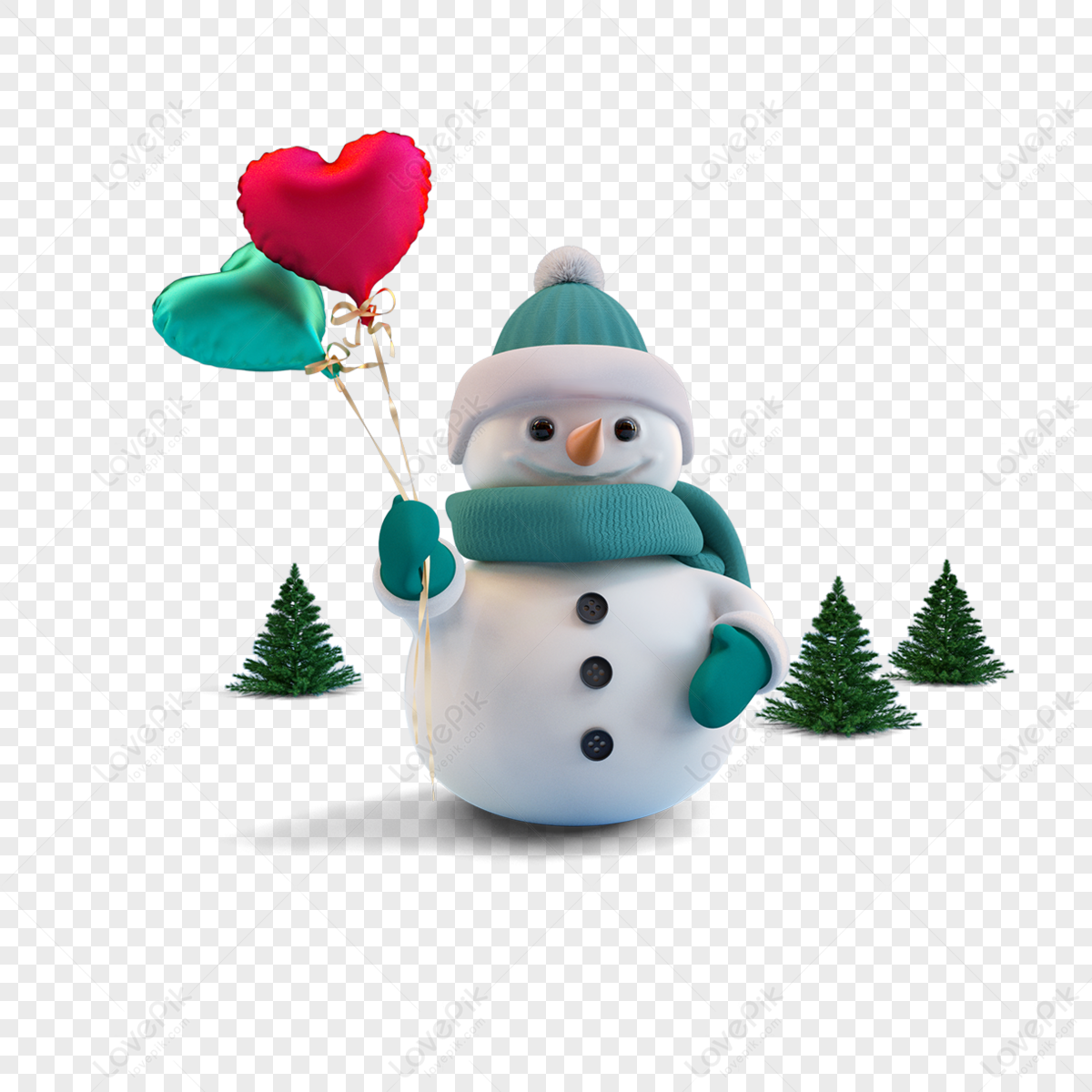 cute snowman transparent background 0050