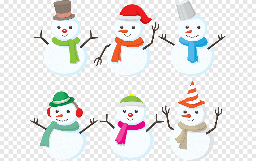 cute snowman transparent background 0053